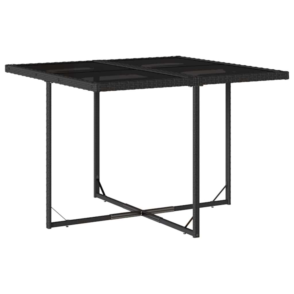 5 Piece Garden Dining Set with Cushions Black Poly Rattan Price