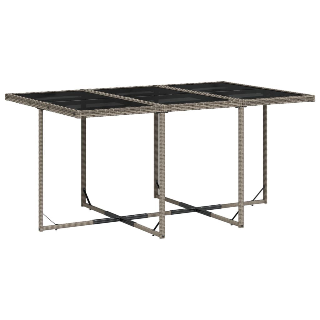 11 Piece Garden Dining Set with Cushions Grey Poly Rattan Price