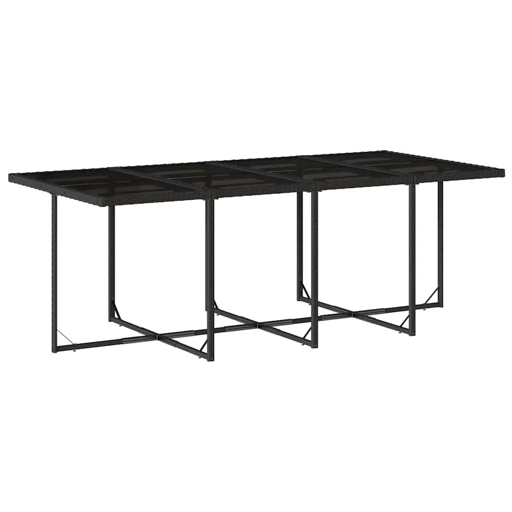 13 Piece Garden Dining Set with Cushions Black Poly Rattan Price