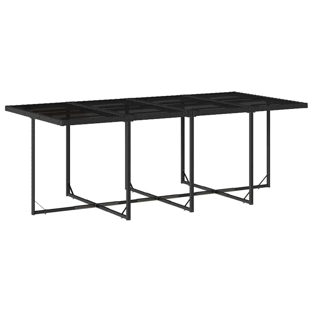 13 Piece Garden Dining Set with Cushions Black Poly Rattan Price