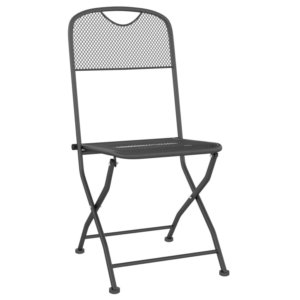 9 Piece Garden Dining Set Anthracite Metal Mesh Price