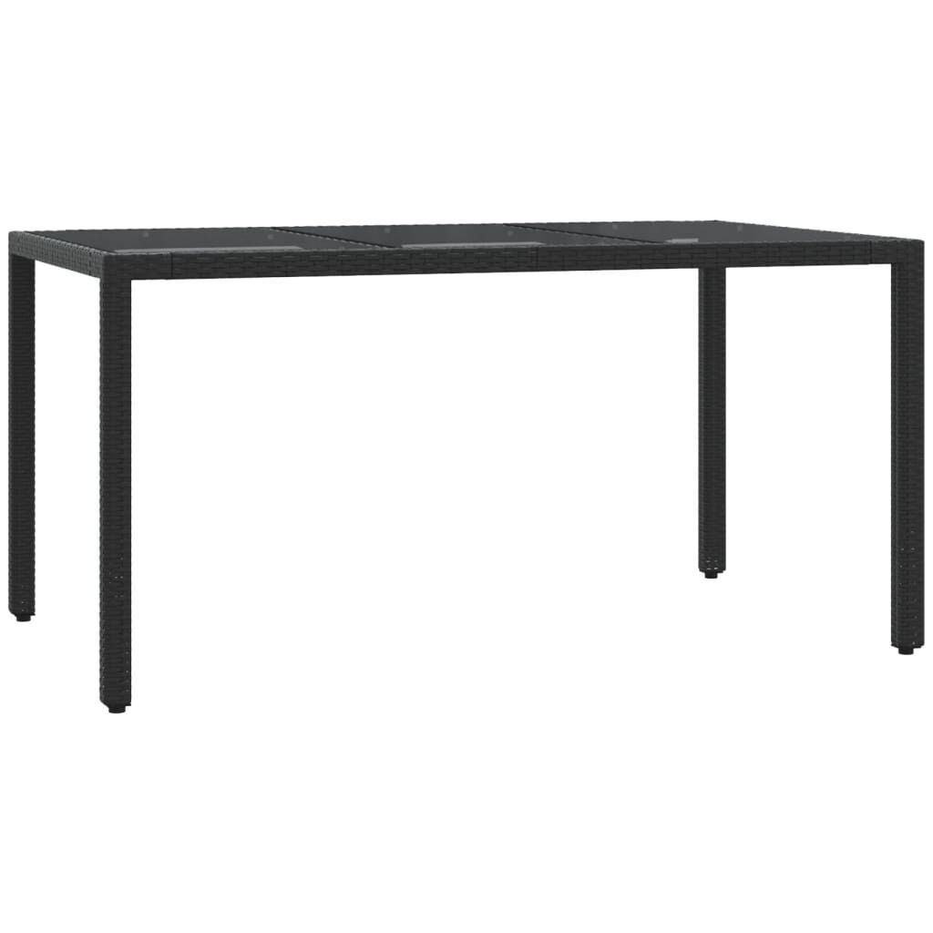 5 Piece Garden Dining Set with Cushions Black Poly Rattan Price