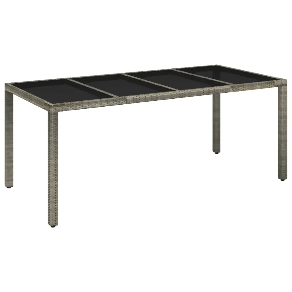 9 Piece Garden Dining Set with Cushions Grey Poly Rattan Price