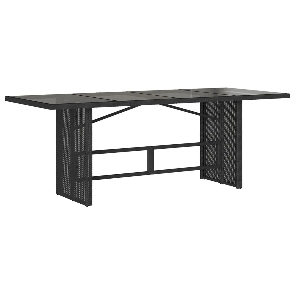 9 Piece Garden Dining Set with Cushions Black Poly Rattan Price