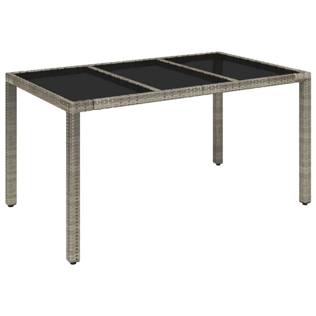 7 Piece Garden Dining Set with Cushions Grey Poly Rattan Price