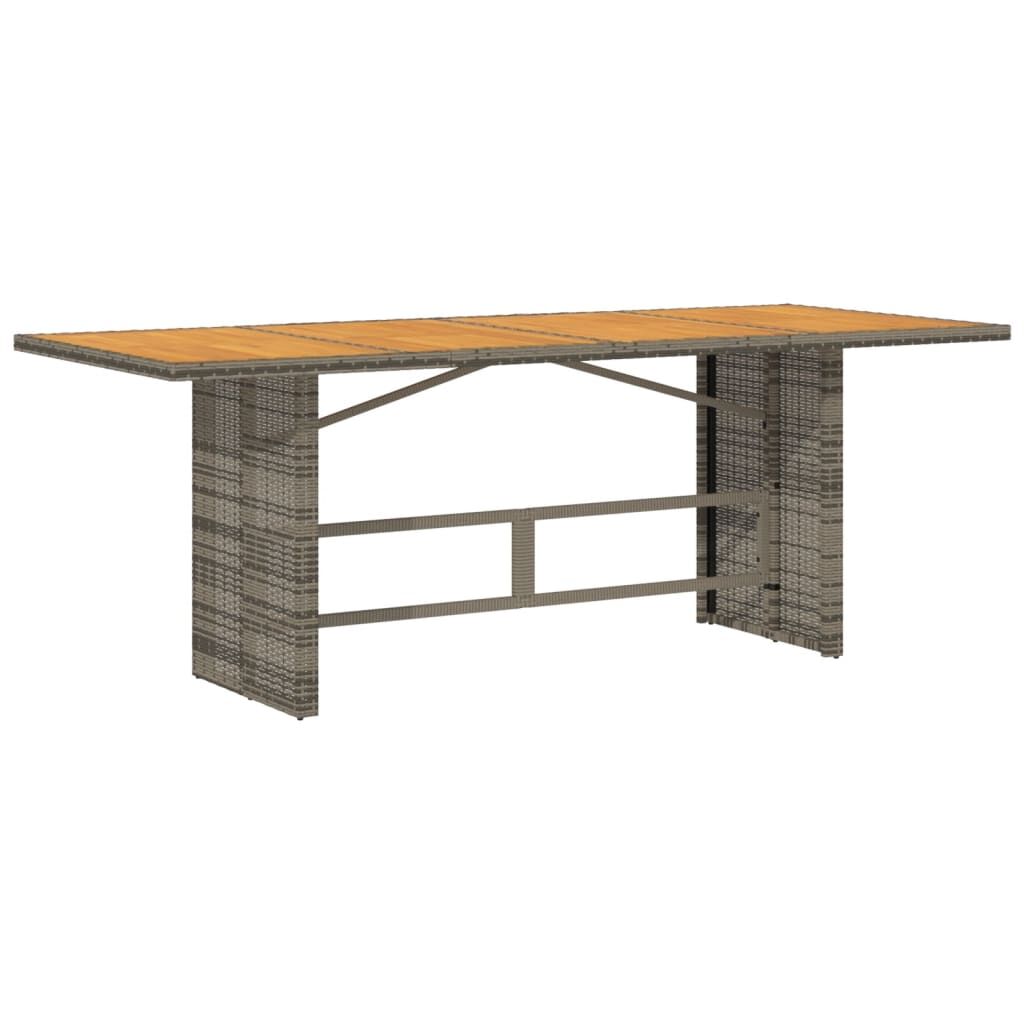 9 Piece Garden Dining Set with Cushions Grey Poly Rattan Price
