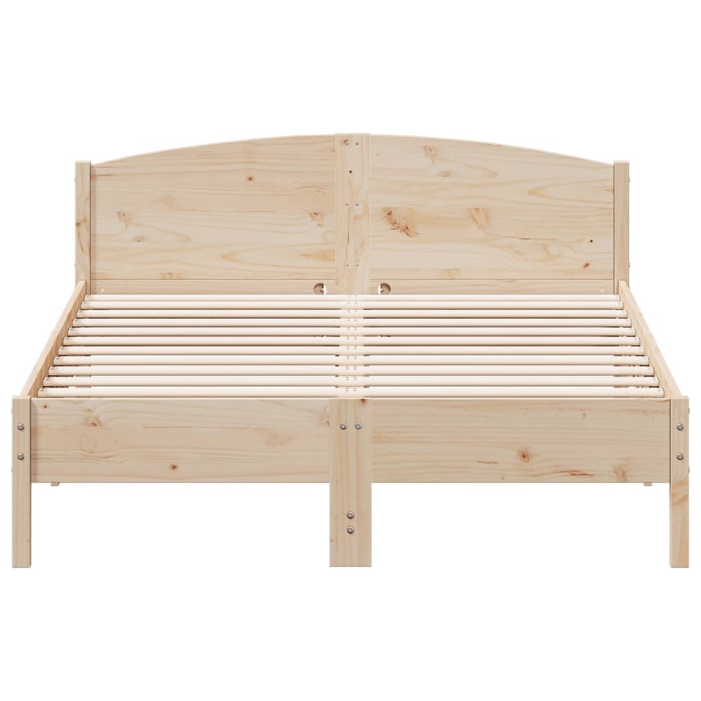 Bed Frame without Mattress 150x200 cm Solid Wood Pine Price