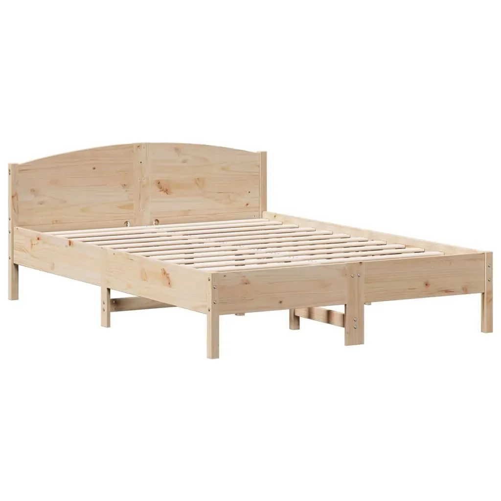Bed Frame without Mattress 150x200 cm Solid Wood Pine Price
