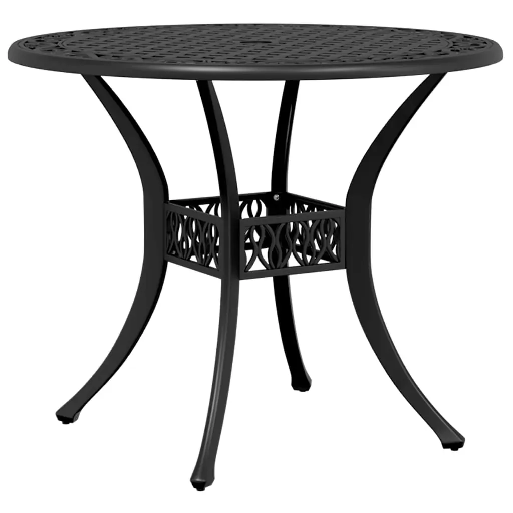 3 Piece Bistro Set Black Cast Aluminium Price