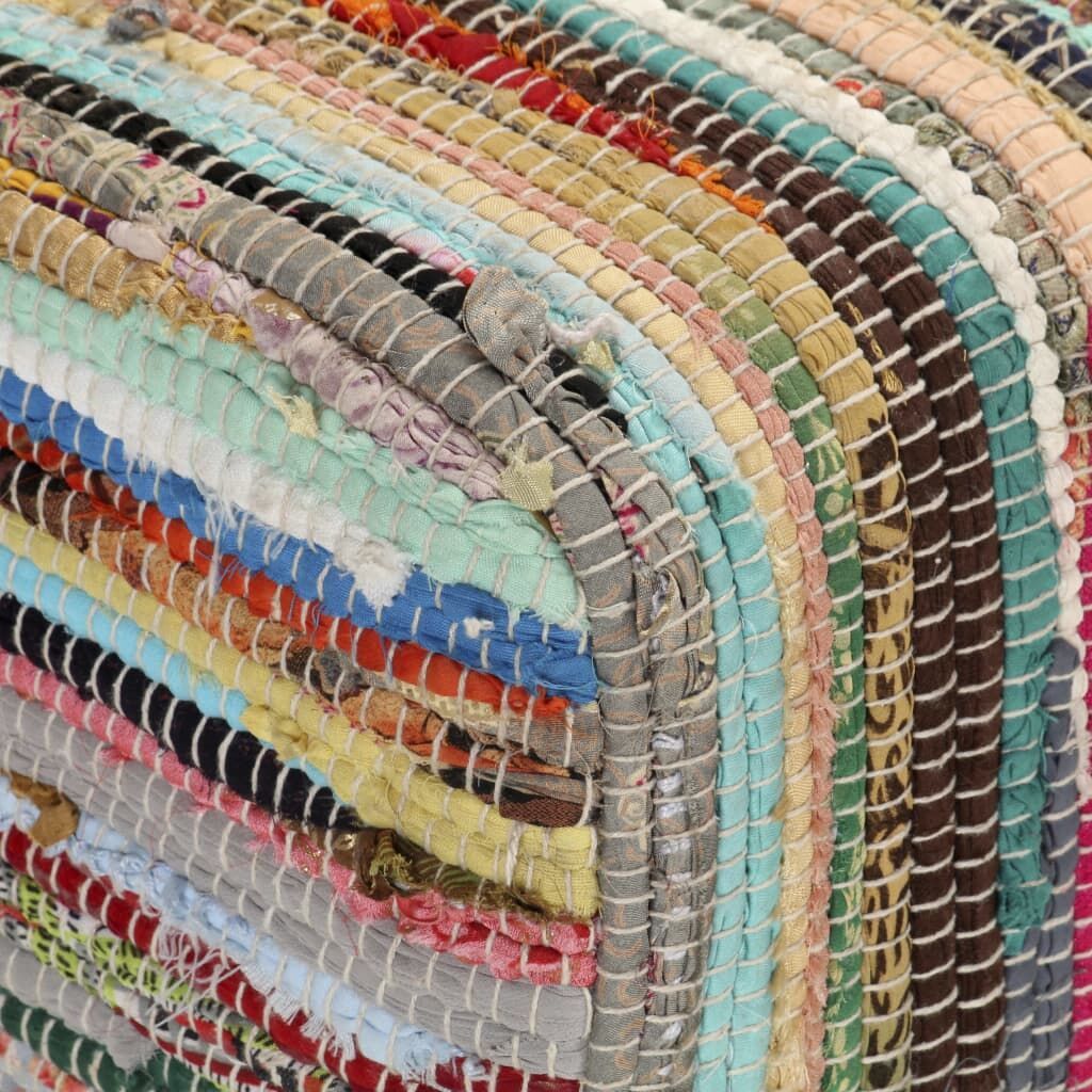 Bench 160 cm Multicolour Chindi Fabric Price