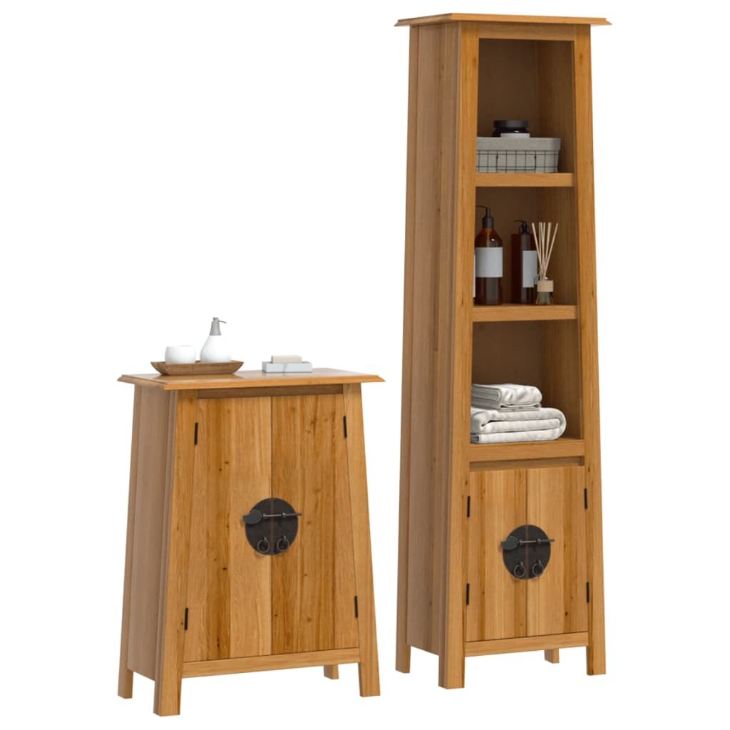 2 Piece Bathroom Furniture Set Solid Wood Pine Price