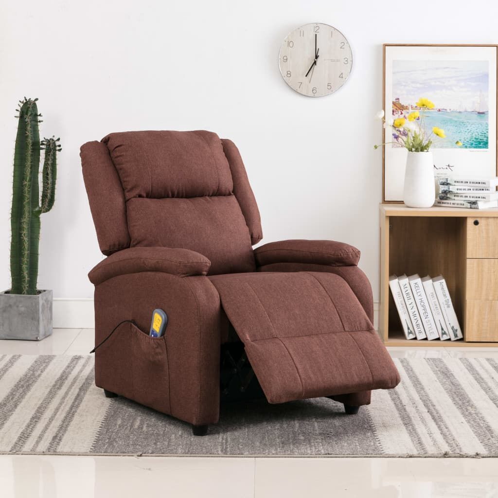 Massage Chair Brown Fabric Price