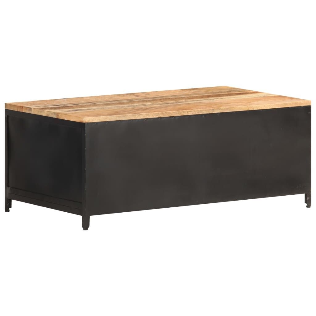 Coffee Table 90x50x37 cm Solid Rough Mango Wood Price