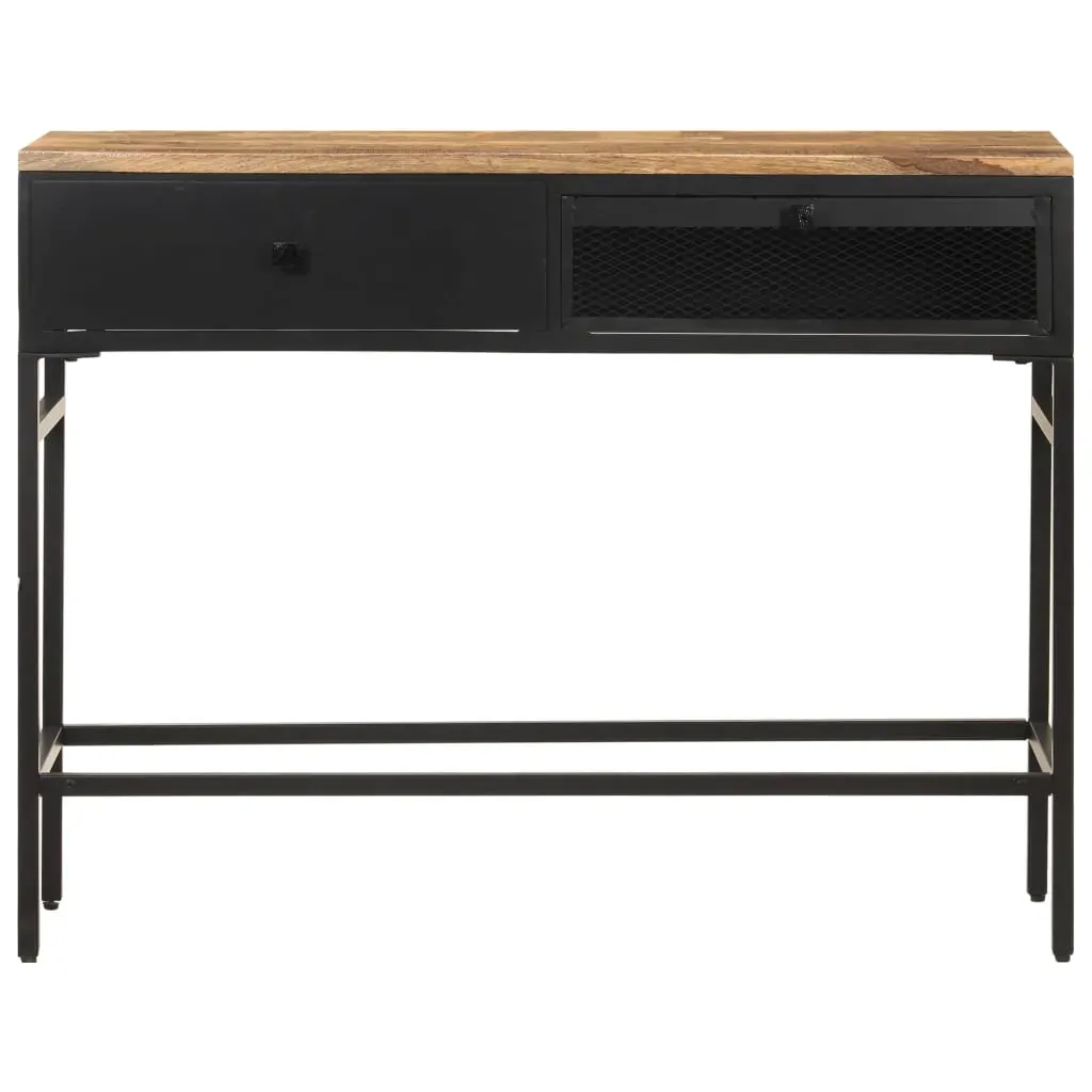 Sideboard 100x35x77 cm Solid Rough Mango Wood Price