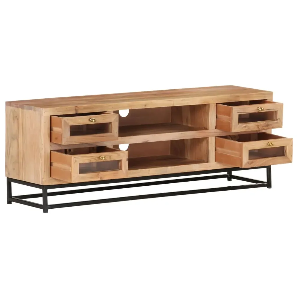 TV Cabinet 110x30x40 cm Solid Acacia Wood Price