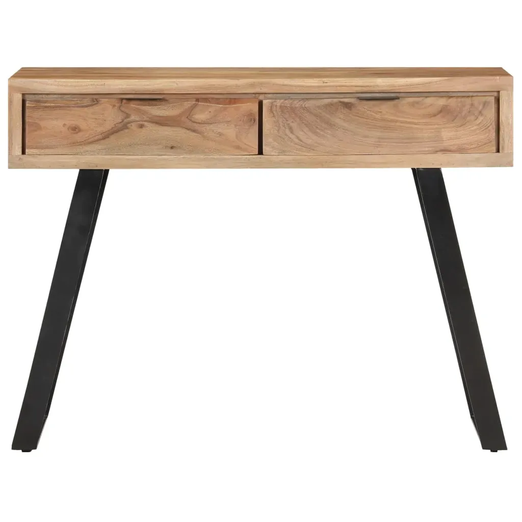 Console Table 100x35x76 cm Solid Acacia Wood with Live Edges Price
