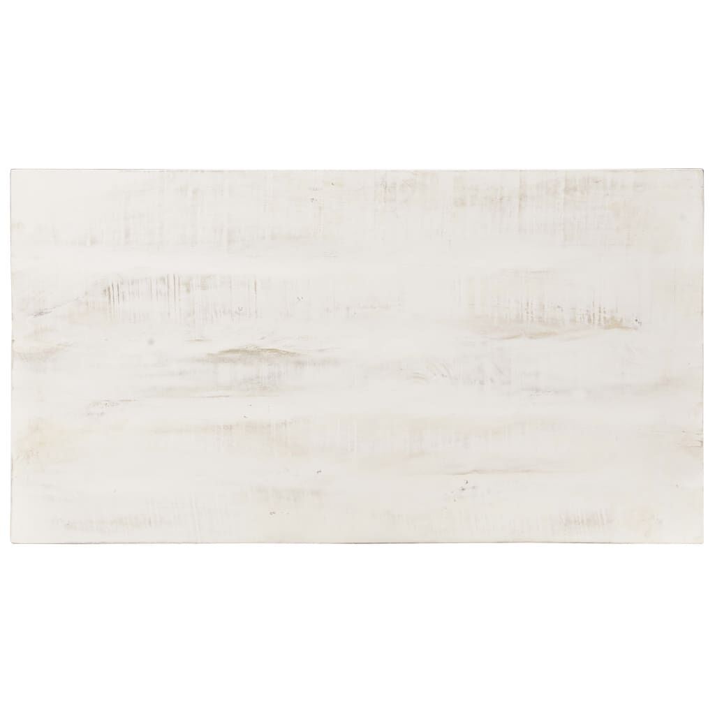 Coffee Table White 110x60x45 cm Solid Mango Wood Price