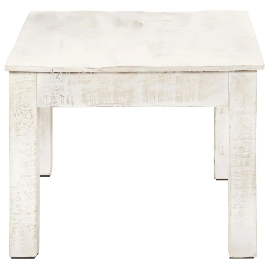 Coffee Table White 110x60x45 cm Solid Mango Wood Price