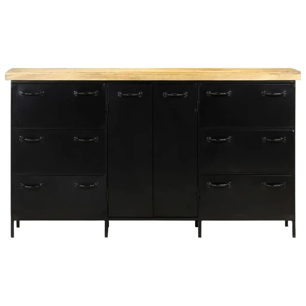Sideboard 140x38x76 cm Rough Mango Wood Price