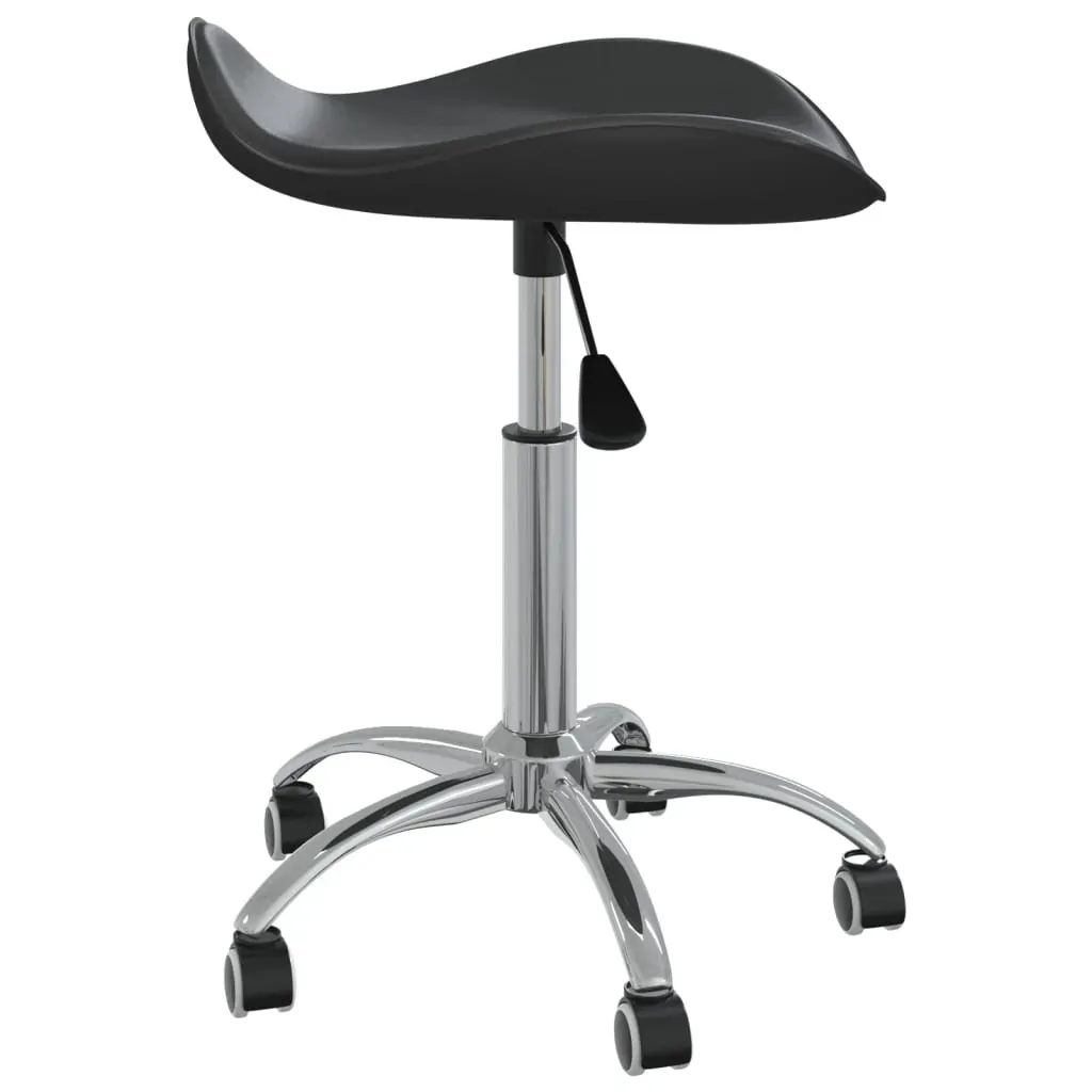 Salon Spa Stool Black Faux Leather Price