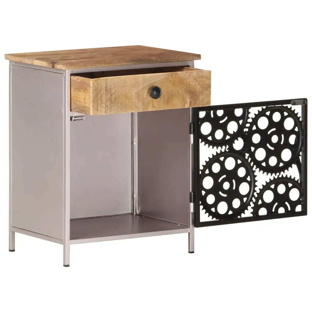 Bedside Cabinet 40x30x50 cm Rough Mango Wood Price