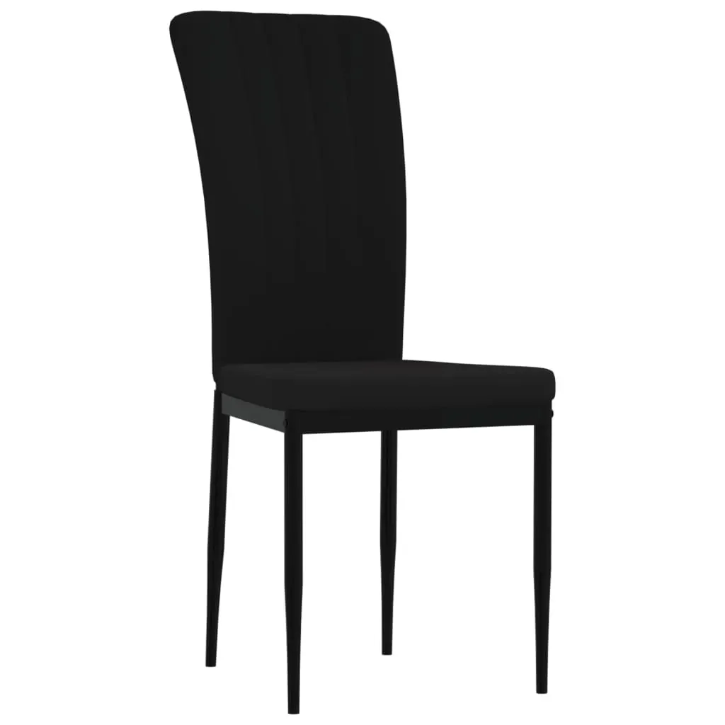 Dining Chairs 4 pcs Black Velvet Price