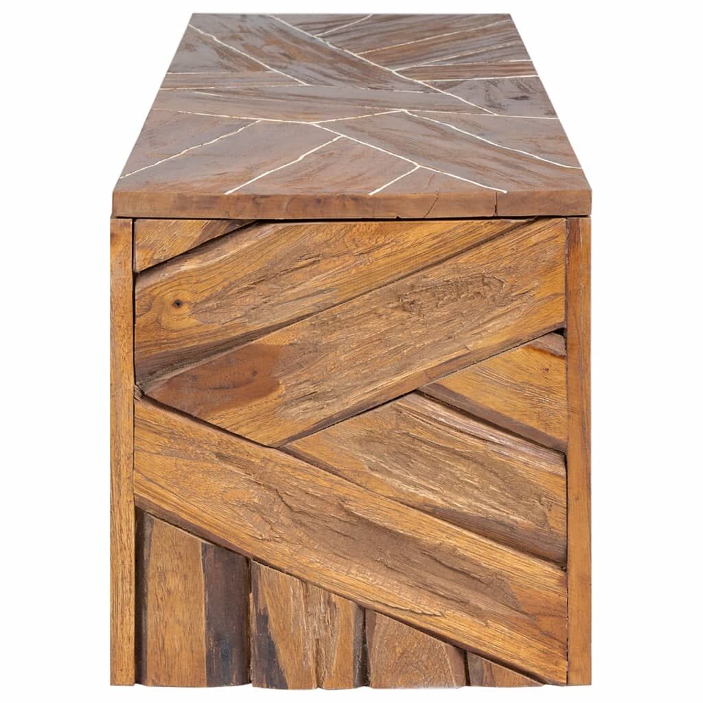 TV Stand 110x60x38 cm Solid Teak Wood Price