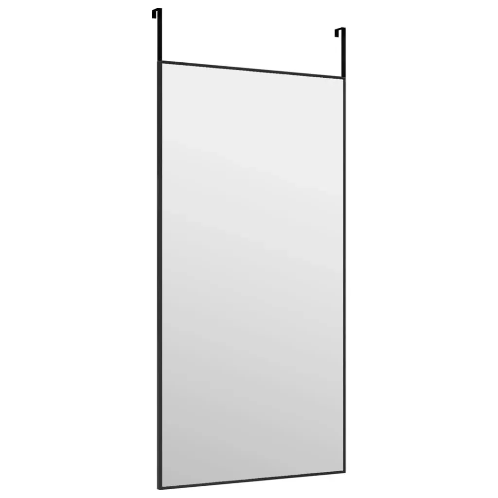 Door Mirror Black 40x80 cm Glass and Aluminium Price