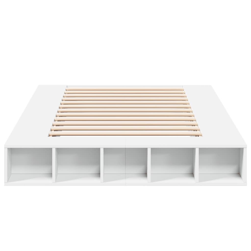 Bed Frame without Mattress White 135x190 cm Price