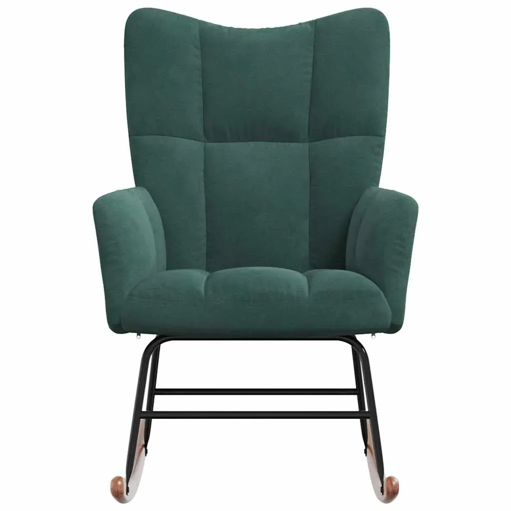 Rocking Chair Dark Green Velvet Price