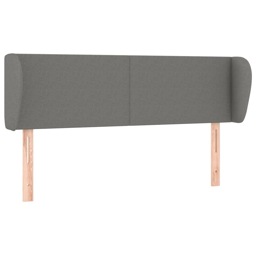 Box Spring Bed with Mattress Dark Grey 153x203 cm Queen Size Fabric Price