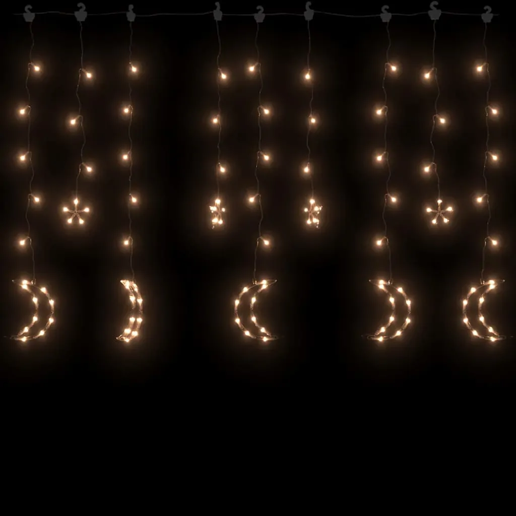Star and Moon Fairy Lights Remote Control 138 LED Warm White Price
