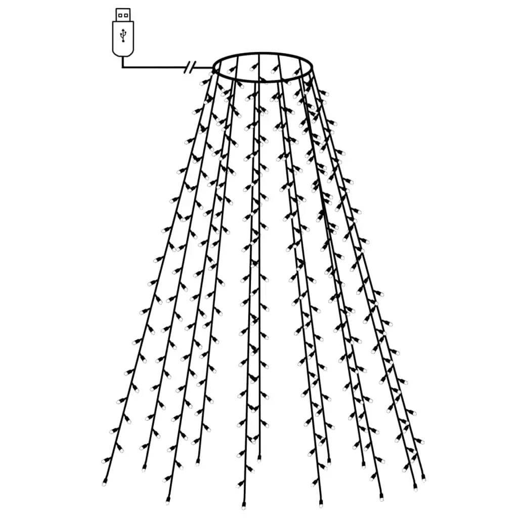 Christmas Tree Net Lights with 210 LEDs Cold White 210 cm Price