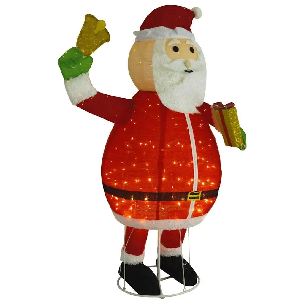 Decorative Christmas Santa Claus Figure LED Luxury Fabric 180 cm Price