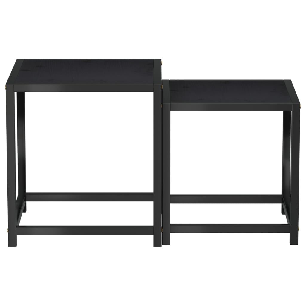 Tea Tables 2 pcs MDF Black Price
