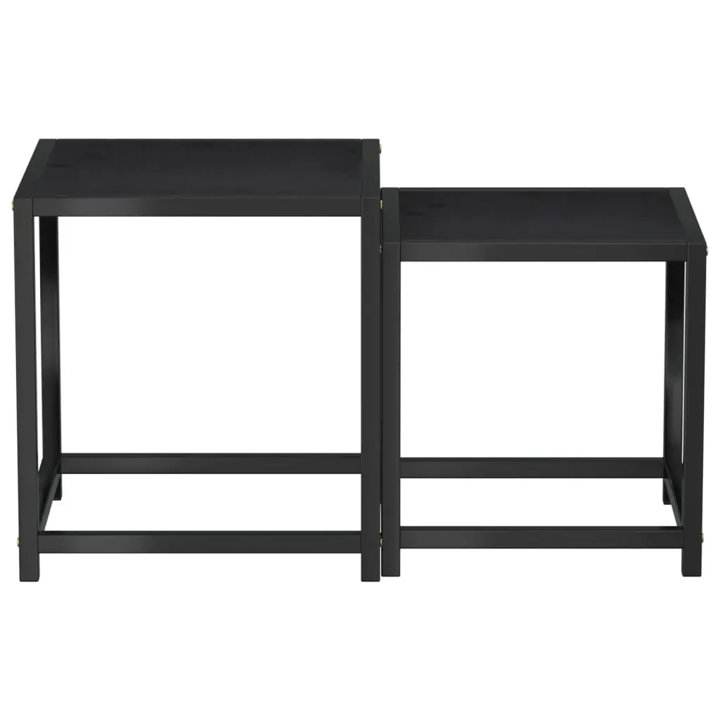 Tea Tables 2 pcs MDF Black Price