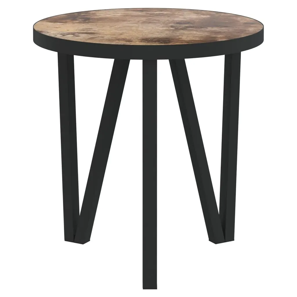 Tea Table Black and Yellow Ø35 cm MDF Price