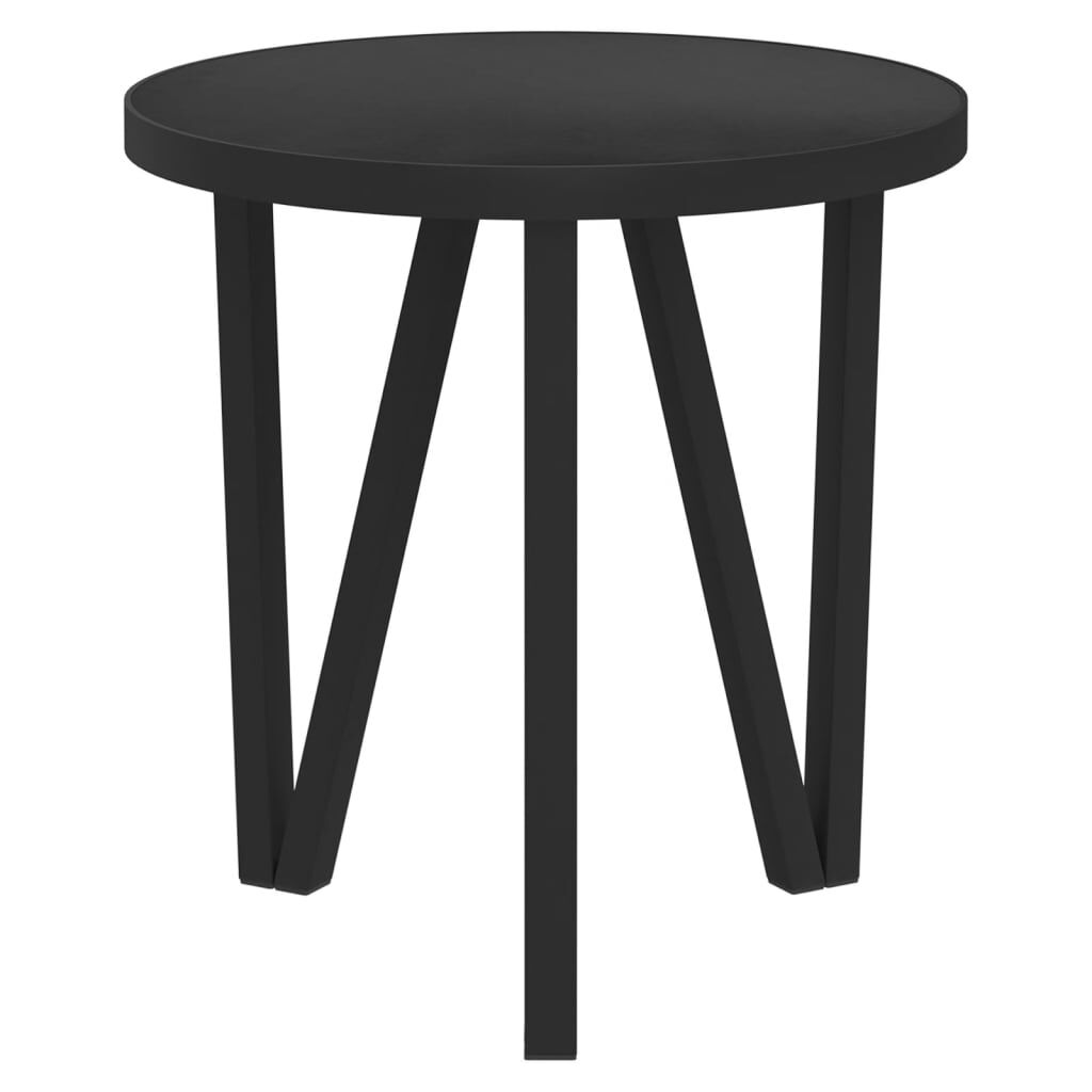 Tea Table Black Ø35 cm MDF Price