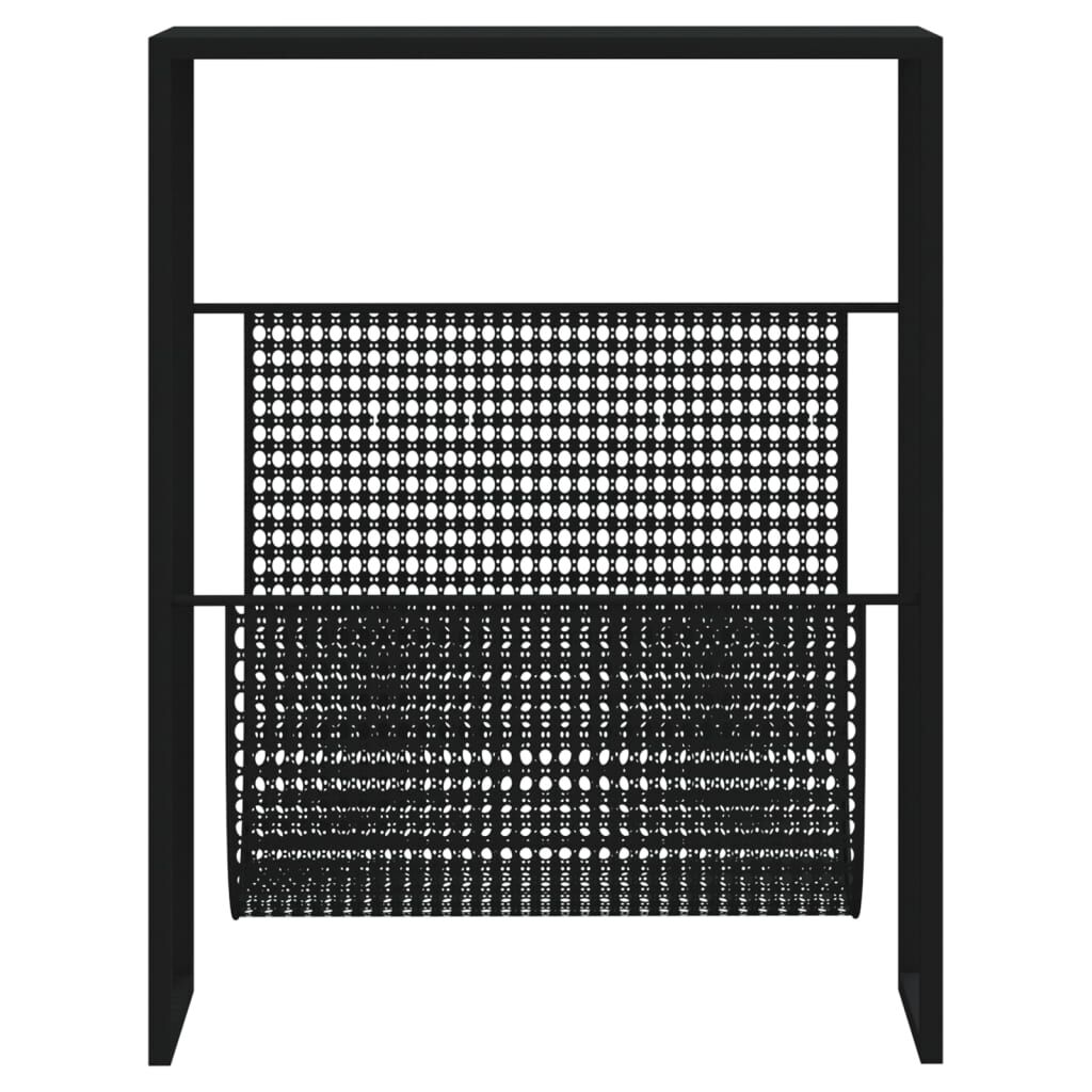 Magazine Rack Black 35x15x45 cm Steel Price