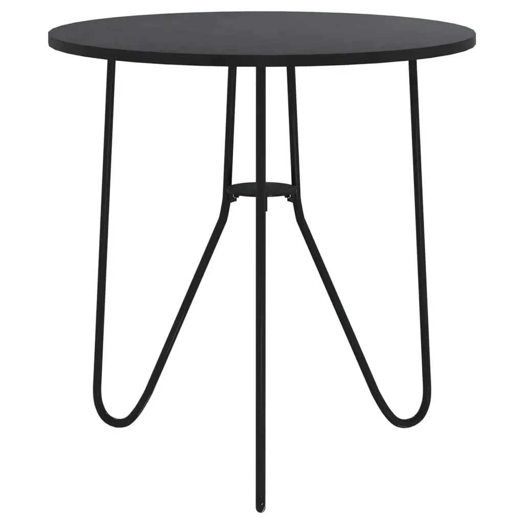 Tea Table Black 48 cm MDF and Iron Price