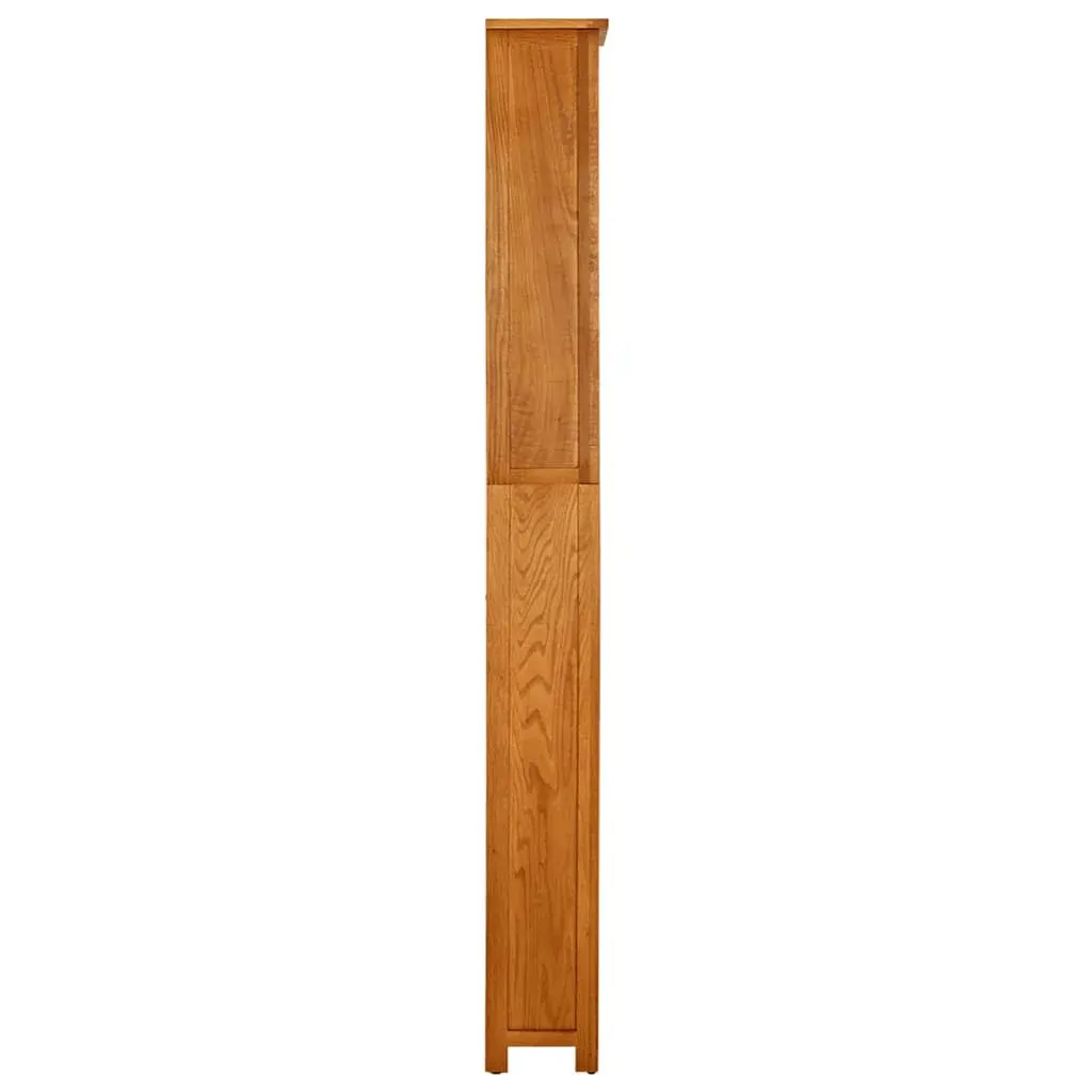 7-Tier Bookcase 60x22x200 cm Solid Oak Wood Price