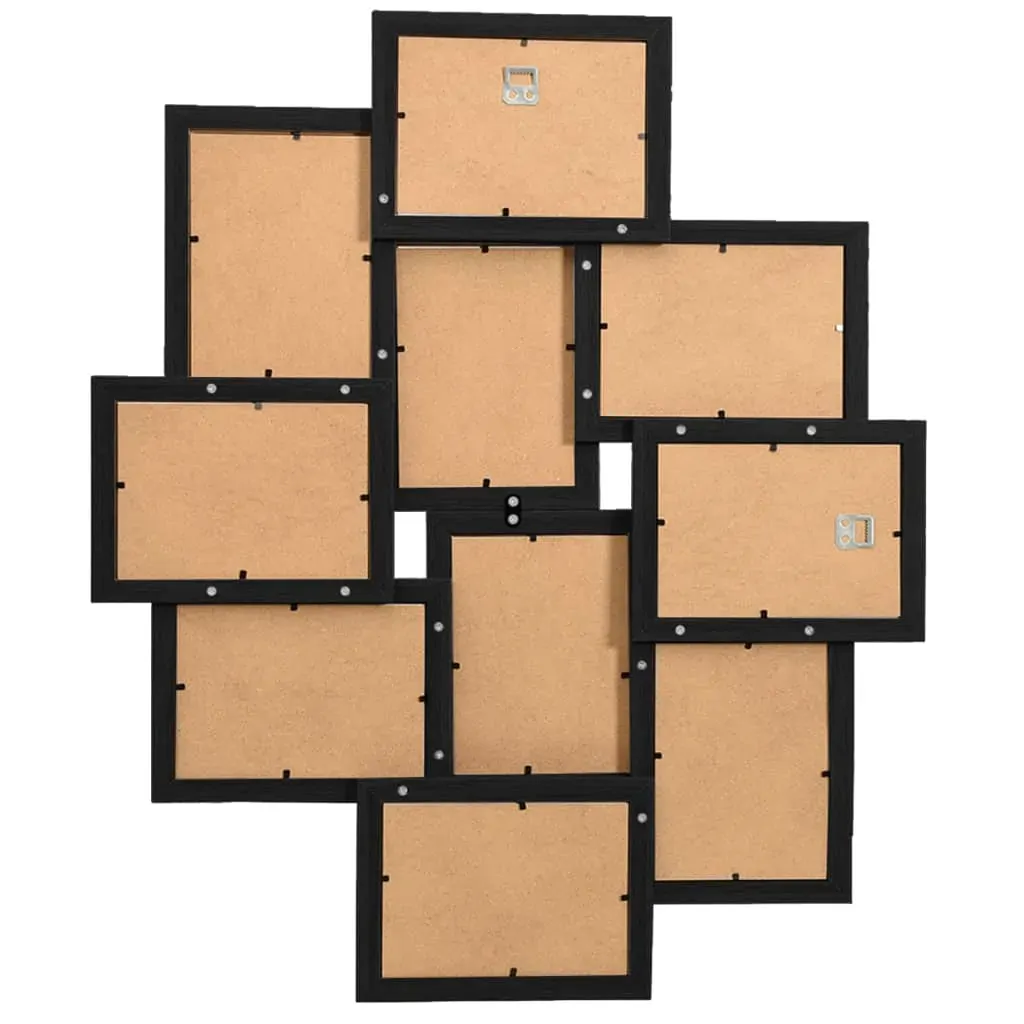 Collage Photo Frame for Picture 10 pcs 13x18 cm Black MDF Price