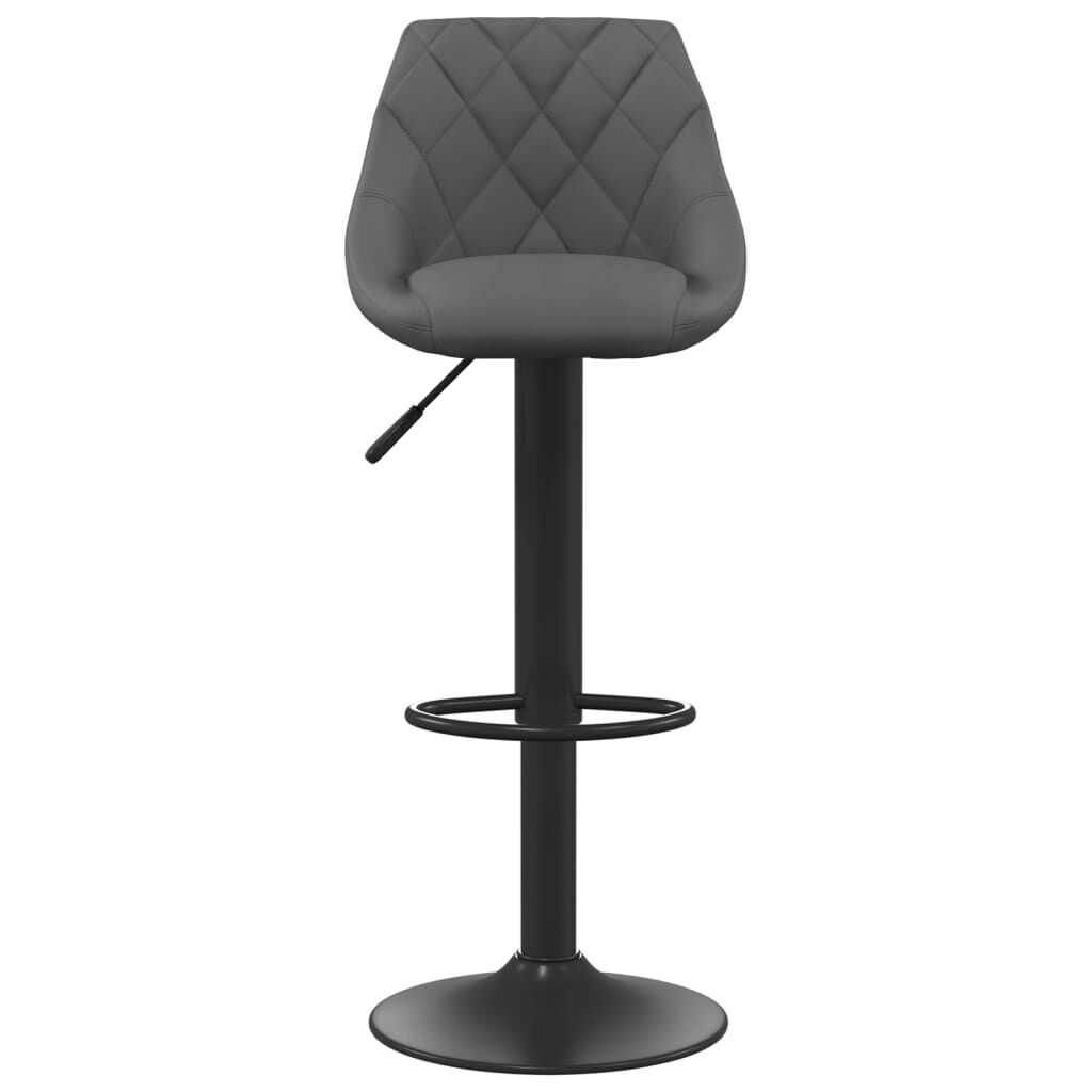 Bar Stools 2 pcs Dark Grey Velvet Price