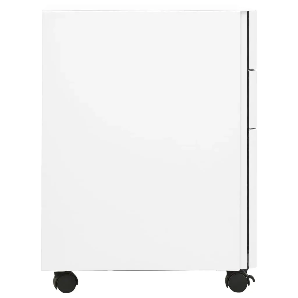 Mobile File Cabinet White 30x45x59 cm Steel Price