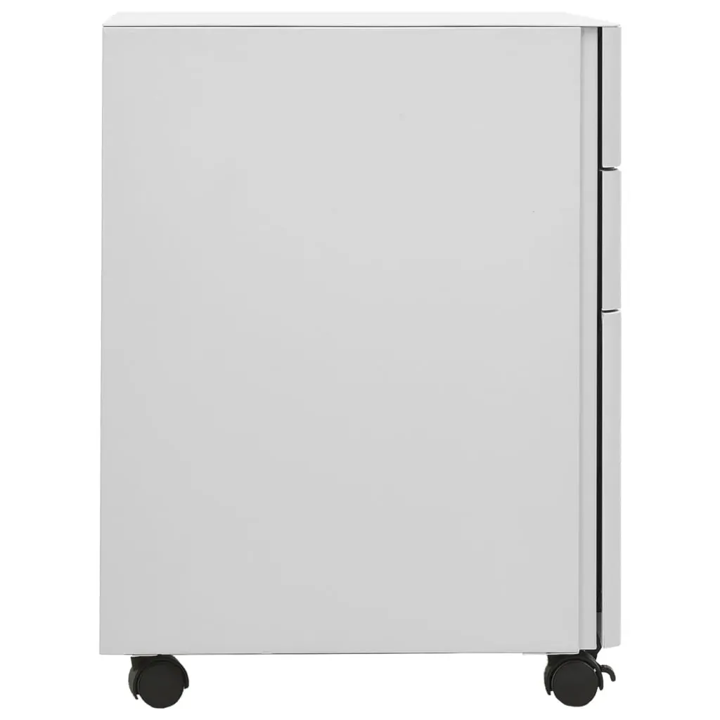 Mobile File Cabinet Light Grey 30x45x59 cm Steel Price