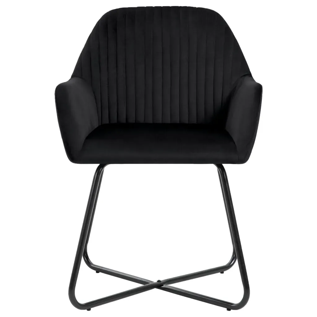 Dining Chairs 2 pcs Black Velvet Price