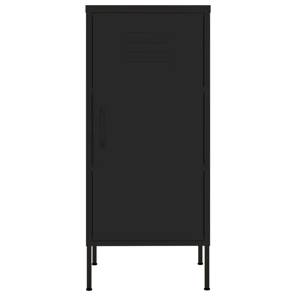 Storage Cabinet Black 42.5x35x101.5 cm Steel Price