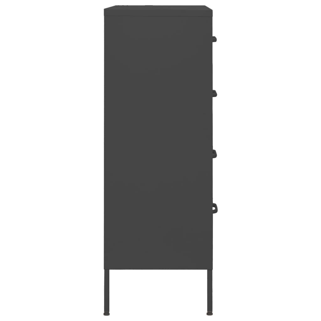 Chest of Drawers Anthracite 80x35x101.5 cm Steel Price