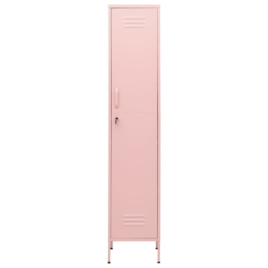 Locker Cabinet Pink 35x46x180 cm Steel Price