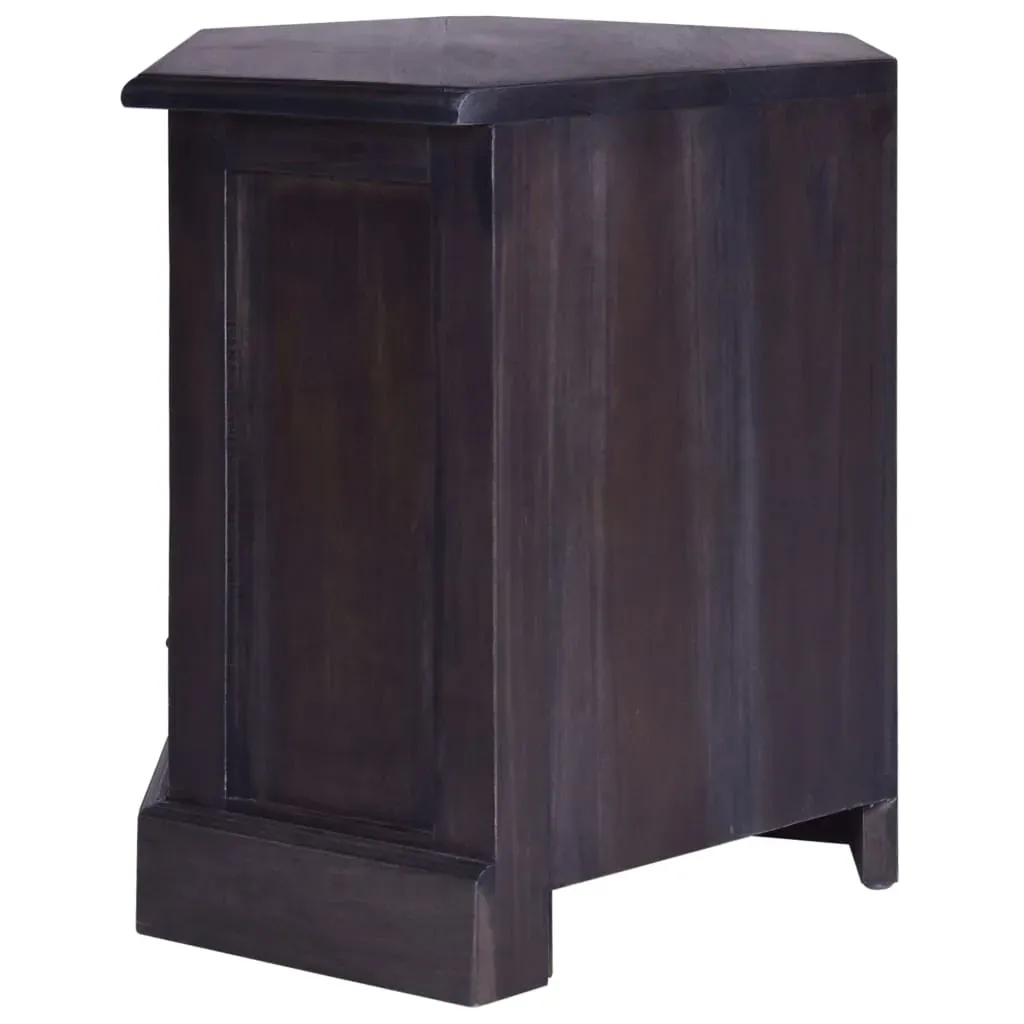 Corner TV Cabinet Light Black 80x40x49 cm Solid Wood Mahogany Price